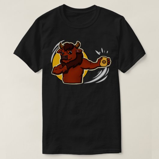 Discus Thrower Bison T-shirt (Design voorkant)