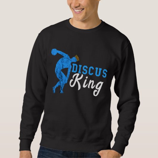 Discus Thrower Discus Koning Track en Field Discus Trui (Voorkant)