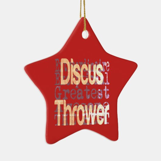 Discus Thrower Extraordinaire Keramisch Ornament (Rechts)