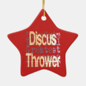 Discus Thrower Extraordinaire Keramisch Ornament (Achterkant)