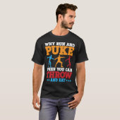 Discus Thrower, waarom ren en puk descus 1 T-shirt (Voorkant volledig)