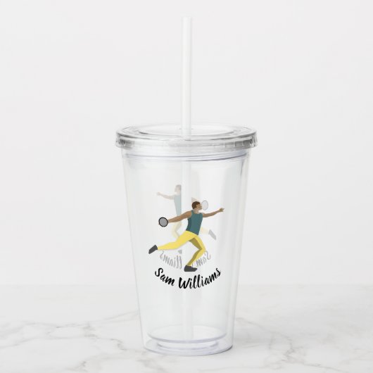 Discus Throwing Acryl Drinkbeker (Voorkant)