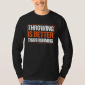 Discus Throwing Athlete Track And Field Thrower Co T-shirt (Voorkant)