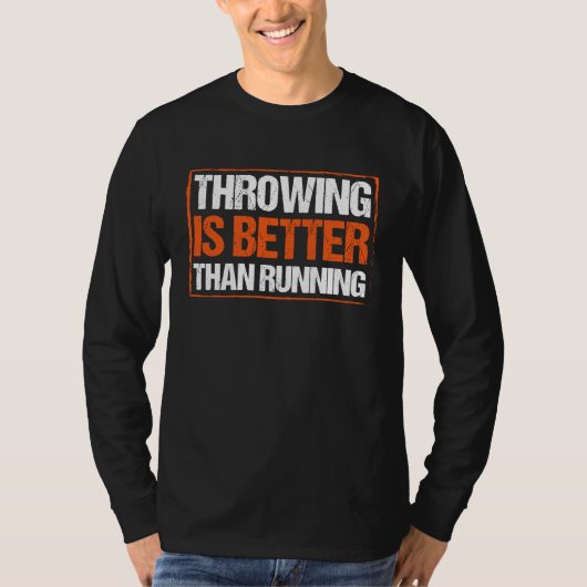 Discus Throwing Athlete Track And Field Thrower Co T-shirt (Voorkant)