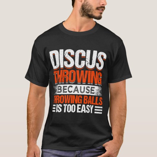 Discus Throwing Athlete Track en Field Thrower Co. T-shirt (Voorkant)
