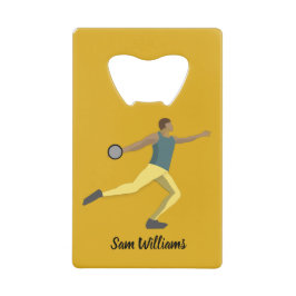 Discus Throwing Creditkaart Flessenopener