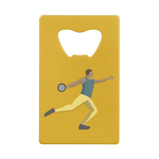 Discus Throwing Creditkaart Flessenopener (Achterkant)