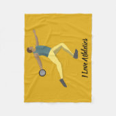 Discus Throwing Fleece Deken (Voorkant)