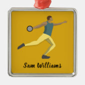 Discus Throwing Metalen Ornament (Voorkant)