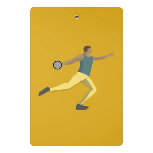 Discus Throwing Mini Klembord (Achterkant)
