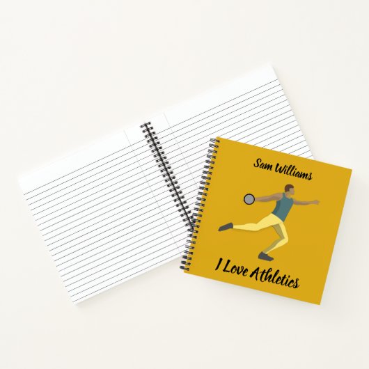 Discus Throwing Notitieboek (Binnen)