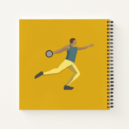 Discus Throwing Notitieboek (Achterkant)
