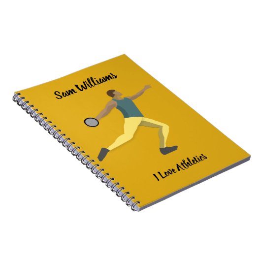 Discus Throwing Notitieboek (Rechterzijde)