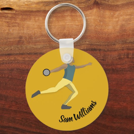 Discus Throwing Sleutelhanger (Voorkant)