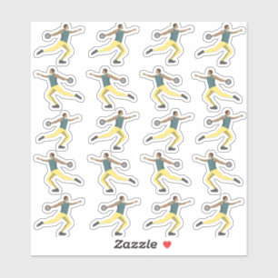 Discus Throwing Sticker