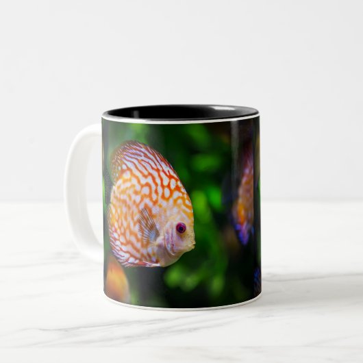 Discus Tweekleurige Koffiemok (Voorkant links)