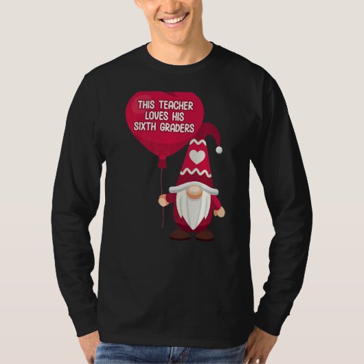 Discussie hartslag 6e graad leraar liefde t-shirt (Voorkant)