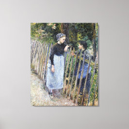  discussie in Camille Pissarro Canvas Afdruk