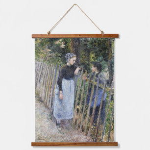 discussie in Camille Pissarro Hangend Wandkleed