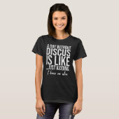 Discussie leuk sportcadeidee t-shirt (Voorkant volledig)