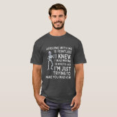 Discussie met mij voeren is zinloos Grappig Sarcas T-shirt (Voorkant volledig)