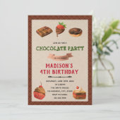 Discussie over cute chocolade kaart (Staand voorkant)