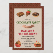 Discussie over cute chocolade kaart (Voorkant / Achterkant)