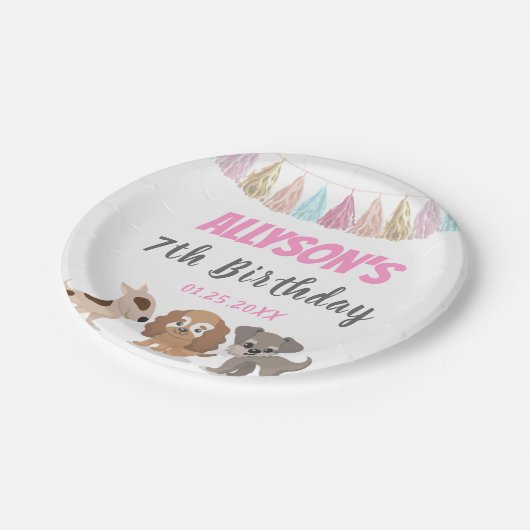 Discussie over kind verjaardagsfeest met puppy car papieren bordje (Gekanteld)