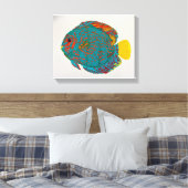 Discussieer visprint canvas afdruk (Insitu (Slaapkamer))