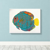 Discussieer visprint canvas afdruk (Insitu (Houten vloer))