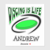 Discussiëren is het leven | Schijfgolf Sticker (Vel)