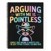 Discussiëren met mij is zinloos grappig wasbeer