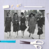  discussiestuk over damesweefsel uit de jaren 20 tissuepapier (Craft)