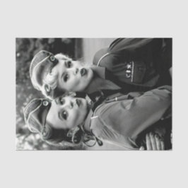  discussiestuk voor dames bij vliegtuigen tissuepapier