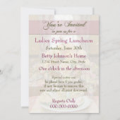 Discussieuitnodiging (Floral Table Setting) Kaart (Achterkant)