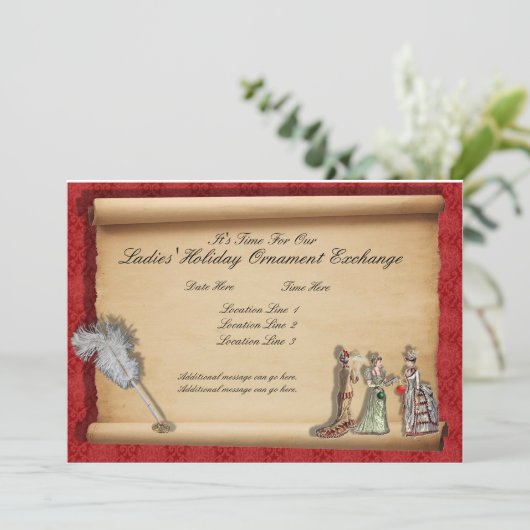 Discussieverzoeken voor de uitwisseling van feestd kaart (Staand voorkant)