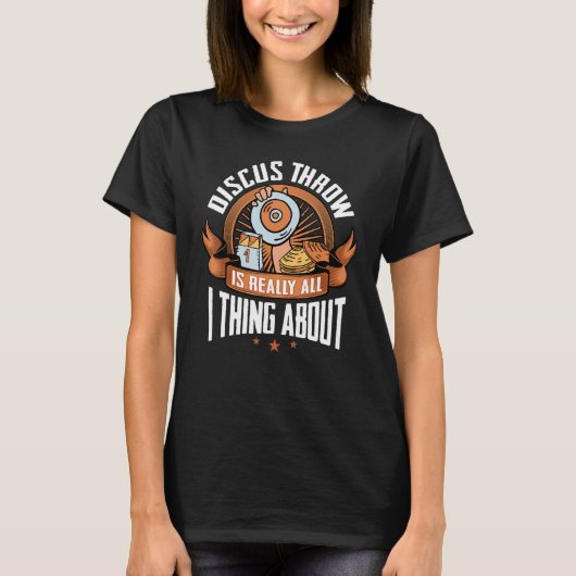 Discuswerpen Atletiek Discuswerper Traineren T-shirt (Voorkant)