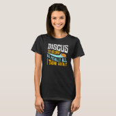 Discuswerpen Atletiek Discuswerper Traineren T-shirt (Voorkant volledig)