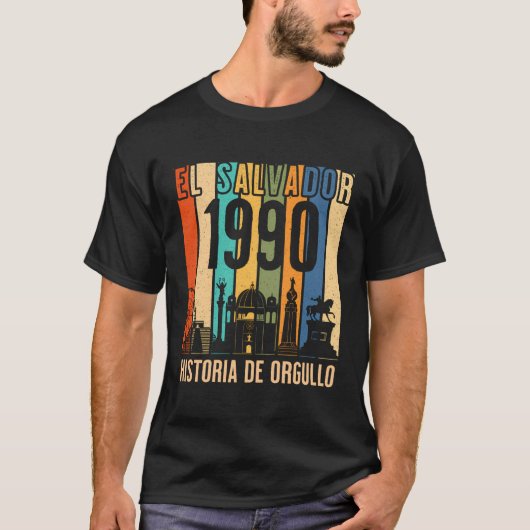 Diseã±o Retro 1990 Un homenaje a mis raãces salva T-shirt (Voorkant)