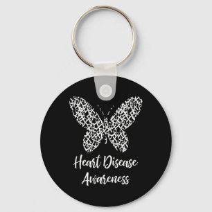 Disease Awareness Butterfly Gift Februari Draag Ro Sleutelhanger
