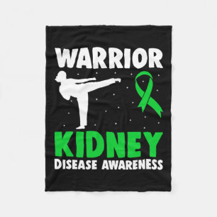 Disease Warrior Dialyse Nefritis Orgaandonor GRE Fleece Deken
