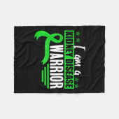 Disease Warrior Dialyse Nefritis Orgaandonor GRE Fleece Deken (Voorkant (Horizontaal))