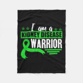 Disease Warrior Dialyse Nefritis Orgaandonor GRE Fleece Deken (Voorkant)