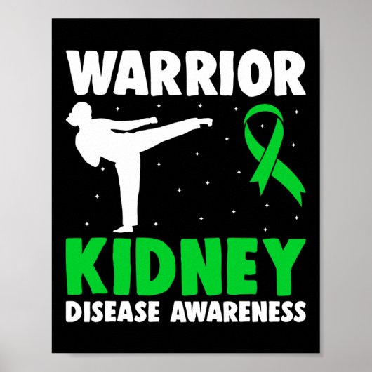 Disease Warrior Dialyse Nefritis Orgaandonor GRE Poster (Voorkant)
