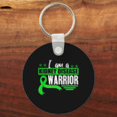 Disease Warrior Dialyse Nefritis Orgaandonor GRE Sleutelhanger (Voorkant)