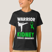 Disease Warrior Dialyse Nefritis Orgaandonor GRE T-shirt (Voorkant)