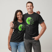 Disease Warrior Groen Lint Zonnebloem Schattige T-shirt (Unisex)