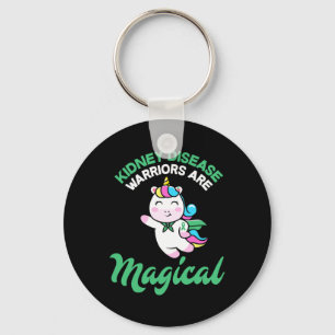 Disease Warrior Magical Eenhoorn Nierbewustzijn Sleutelhanger