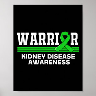 Disease Warrior Nierziekte Awareness Kinder Poster