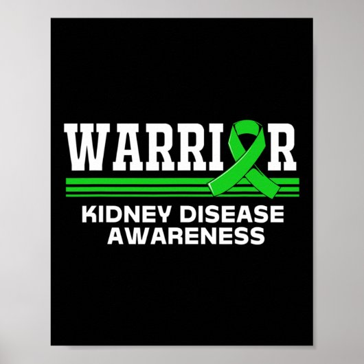 Disease Warrior Nierziekte Awareness Kinder Poster (Voorkant)